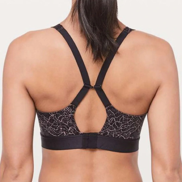 Lululemon Fine Form‎ Sports Bra Lacescape Spanish Rose Black / Black 32B - Picture 5 of 9